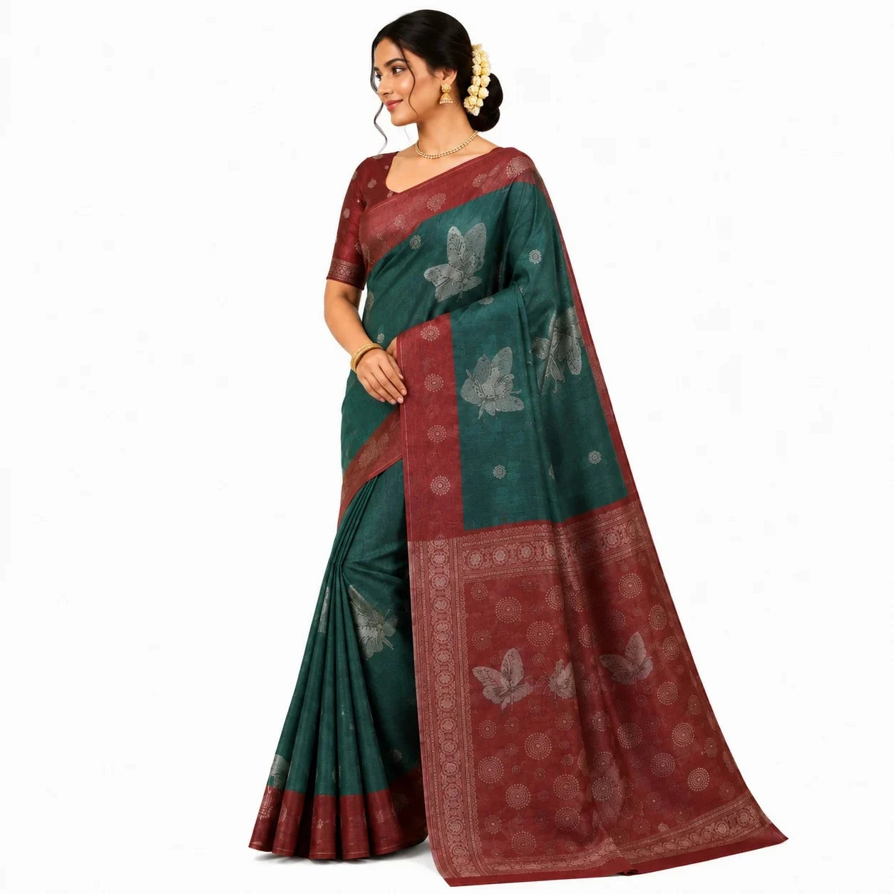 SEMI TUSSER SAREE