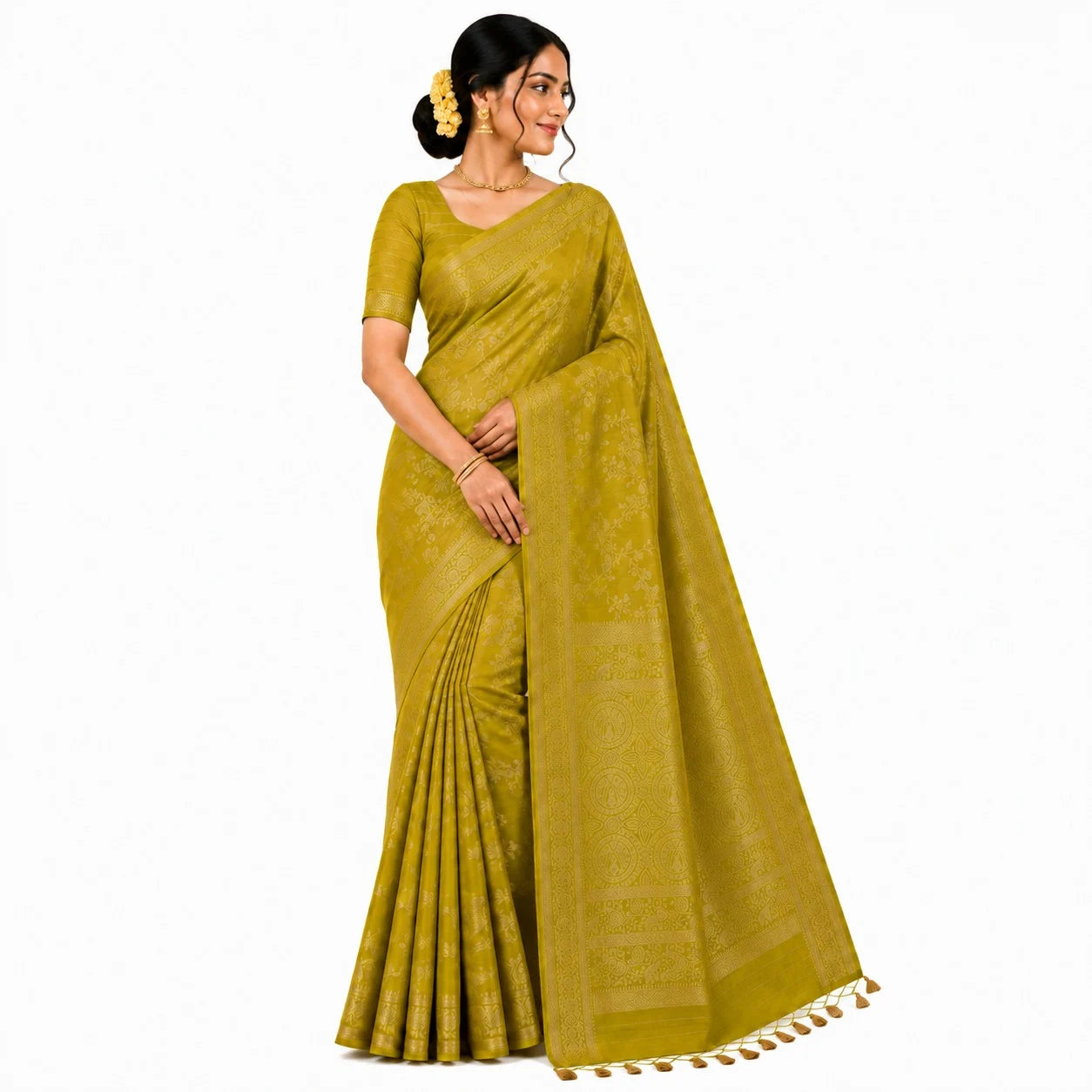SEMI-TUSSER SAREE