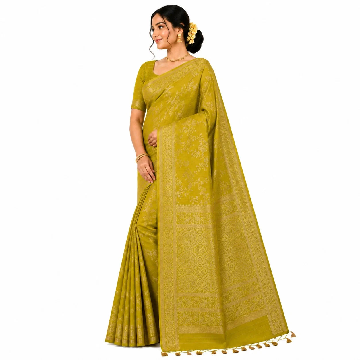 SEMI-TUSSER SAREE