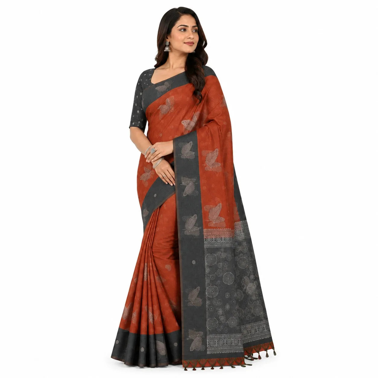 SEMI-TUSSER SAREE