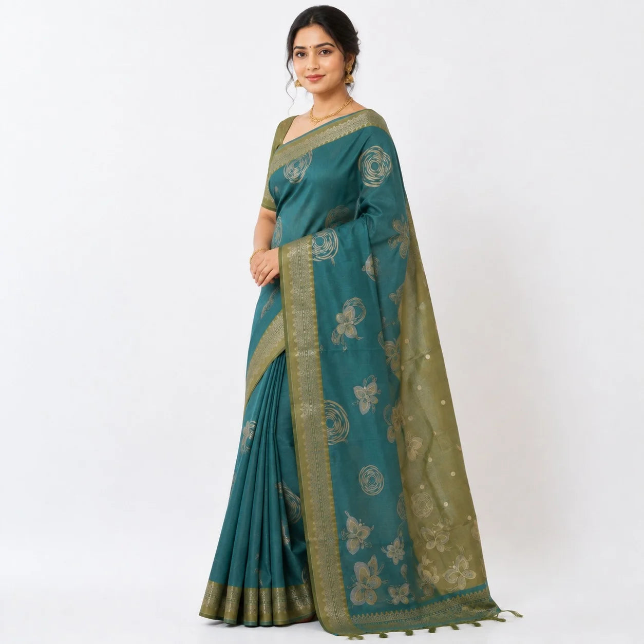 SEMI-TUSSER SAREES