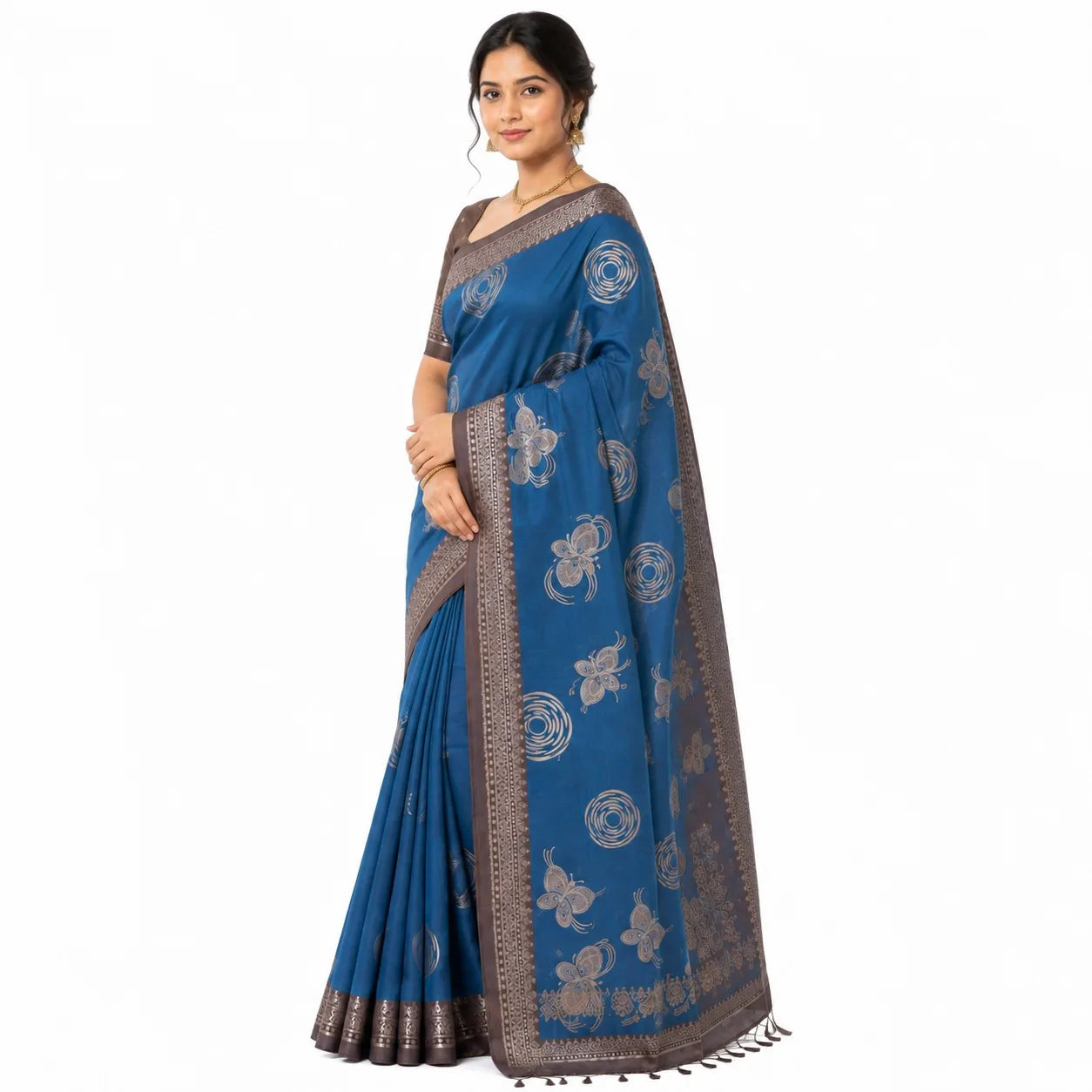 SEMI-TUSSER SAREES