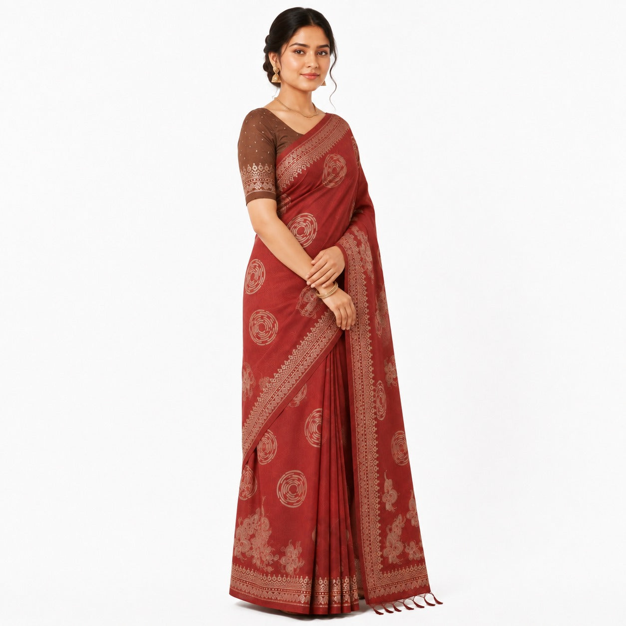 SEMI-TUSSER SAREE