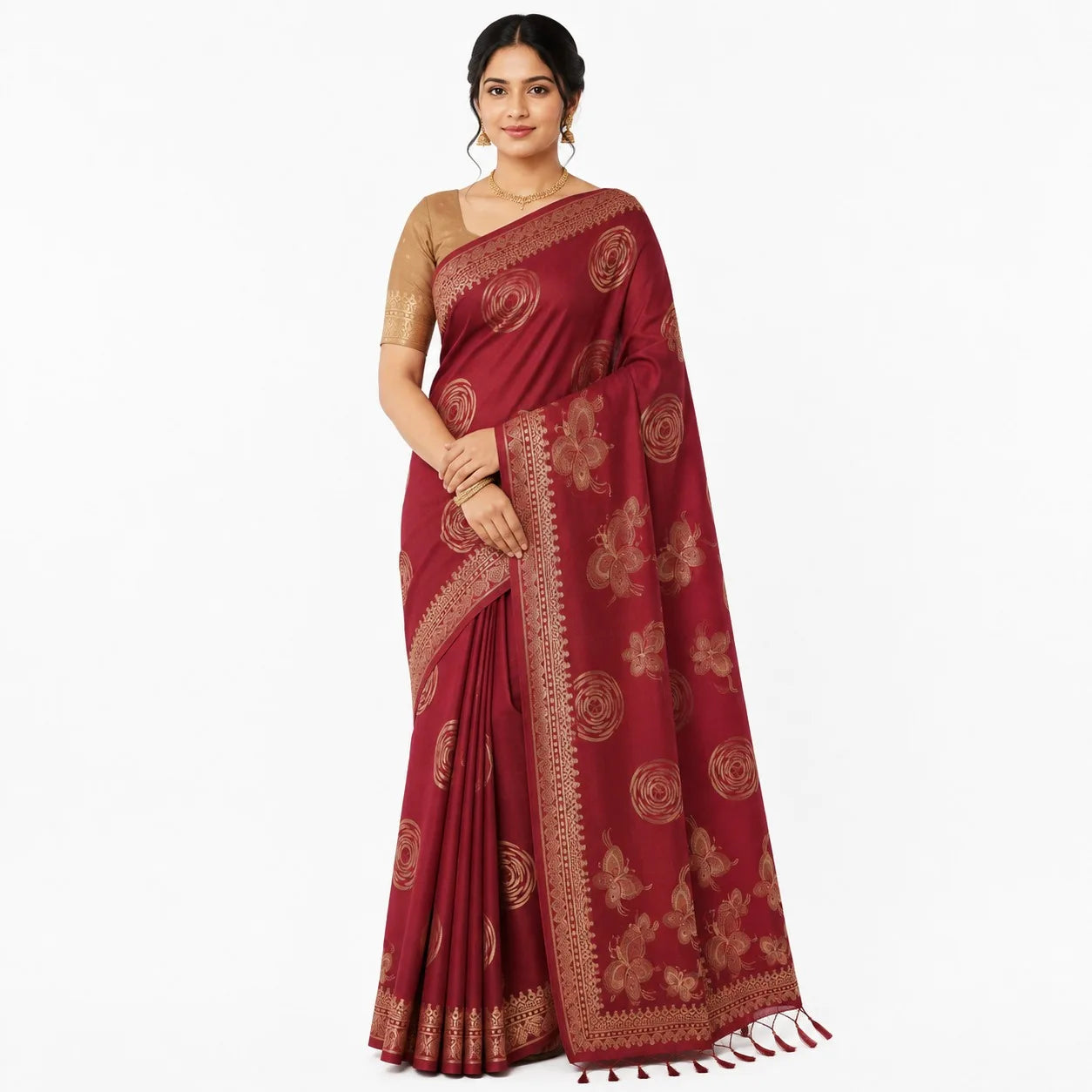 SEMI-TUSSER SAREE