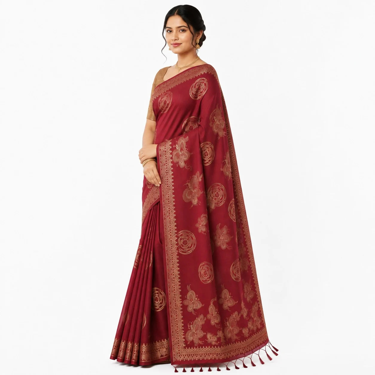 SEMI-TUSSER SAREE