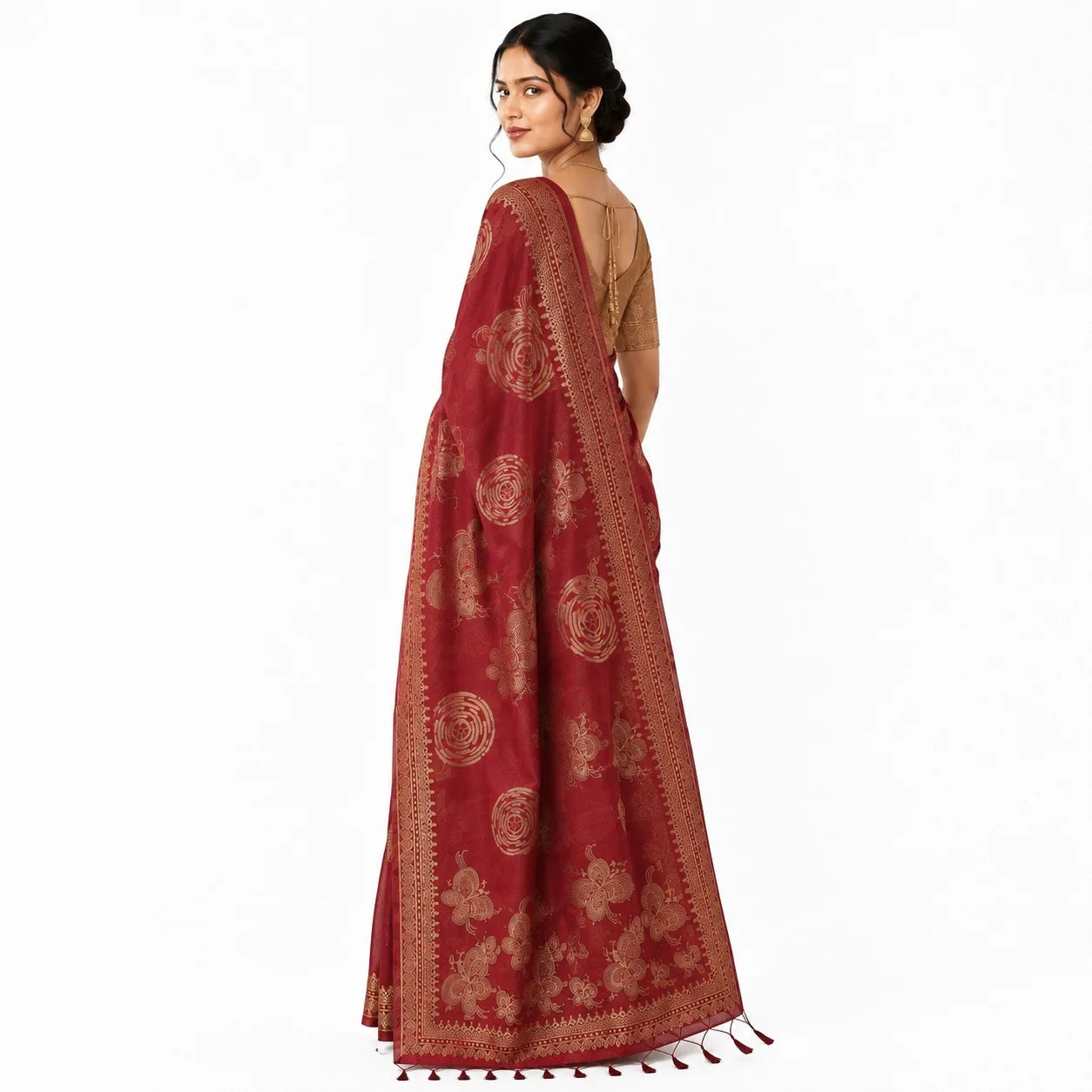 SEMI-TUSSER SAREE